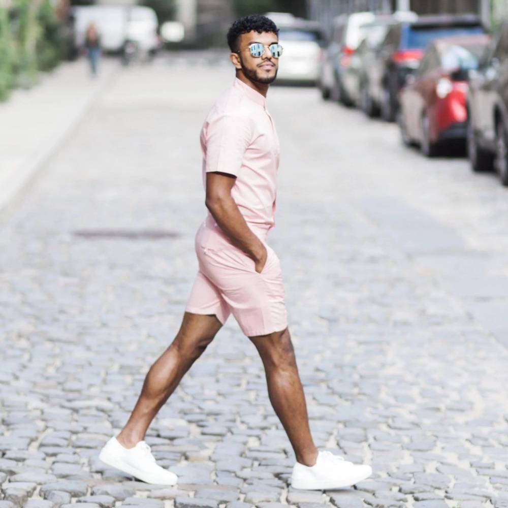 CL White and Pink Romper by Romper Jack